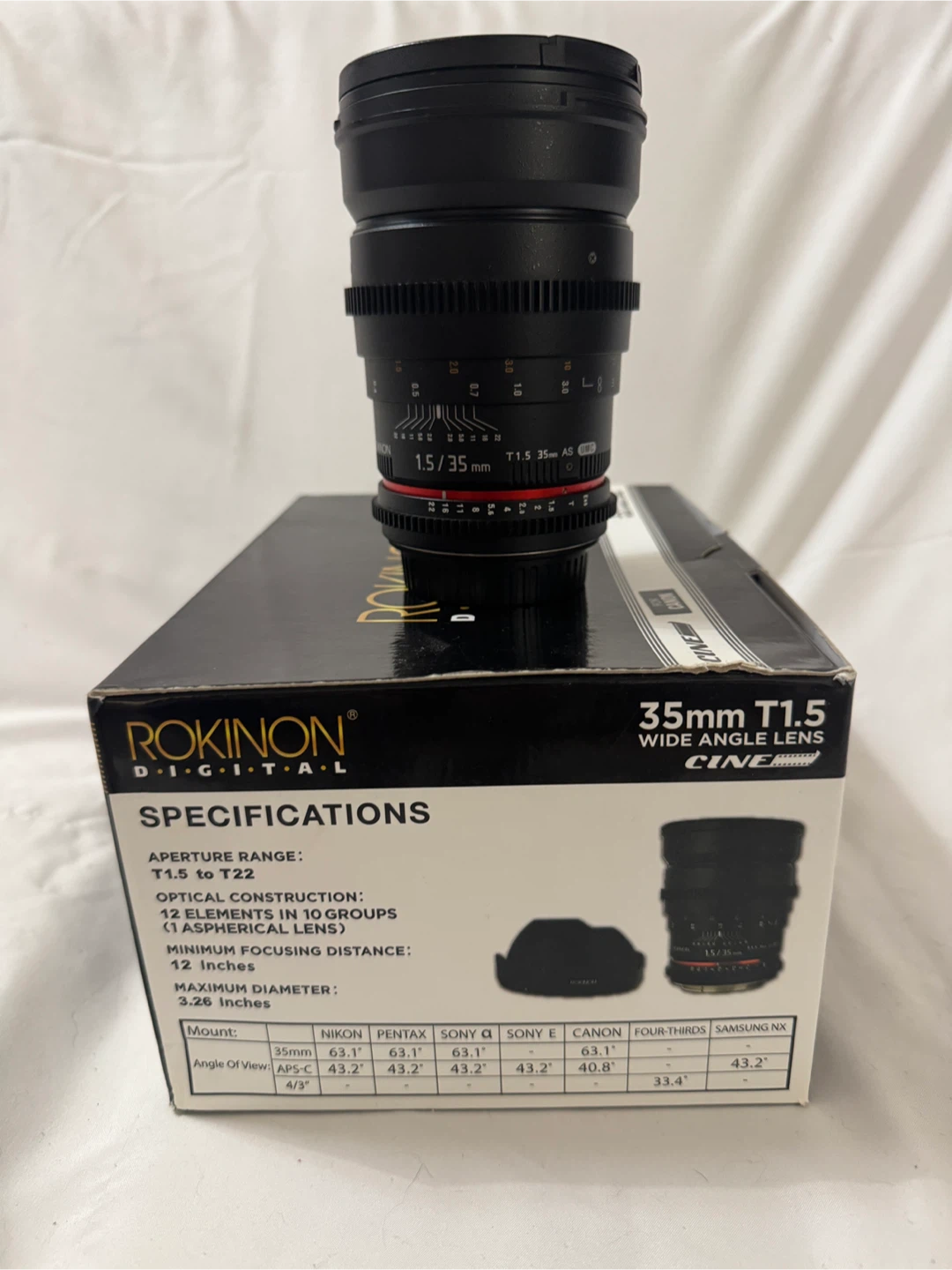 Rokinon 35mm T1.5 Cine Wide Angle Lens - photo 5