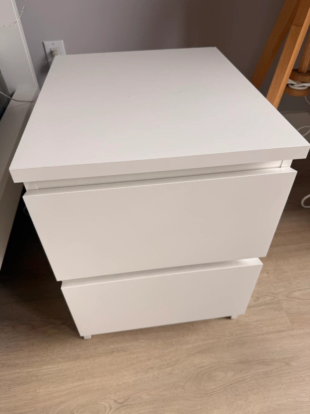 IKEA White Nightstand - photo 2