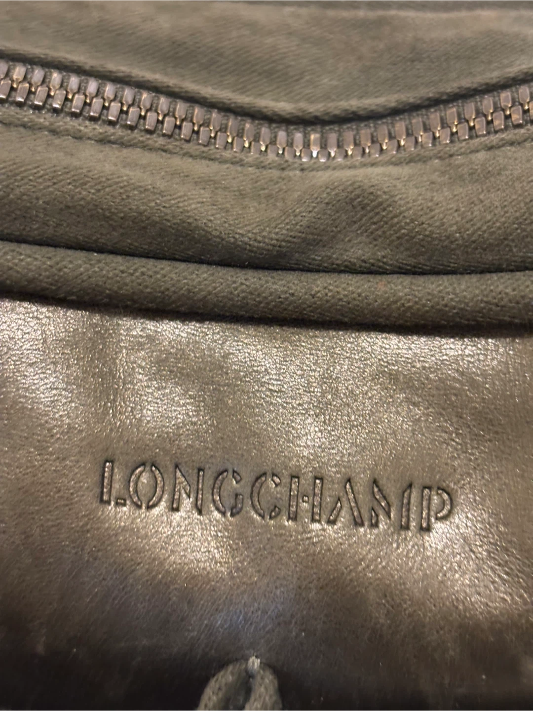 Longchamp Green Canvas & Leather Crossbody Bag - photo 4