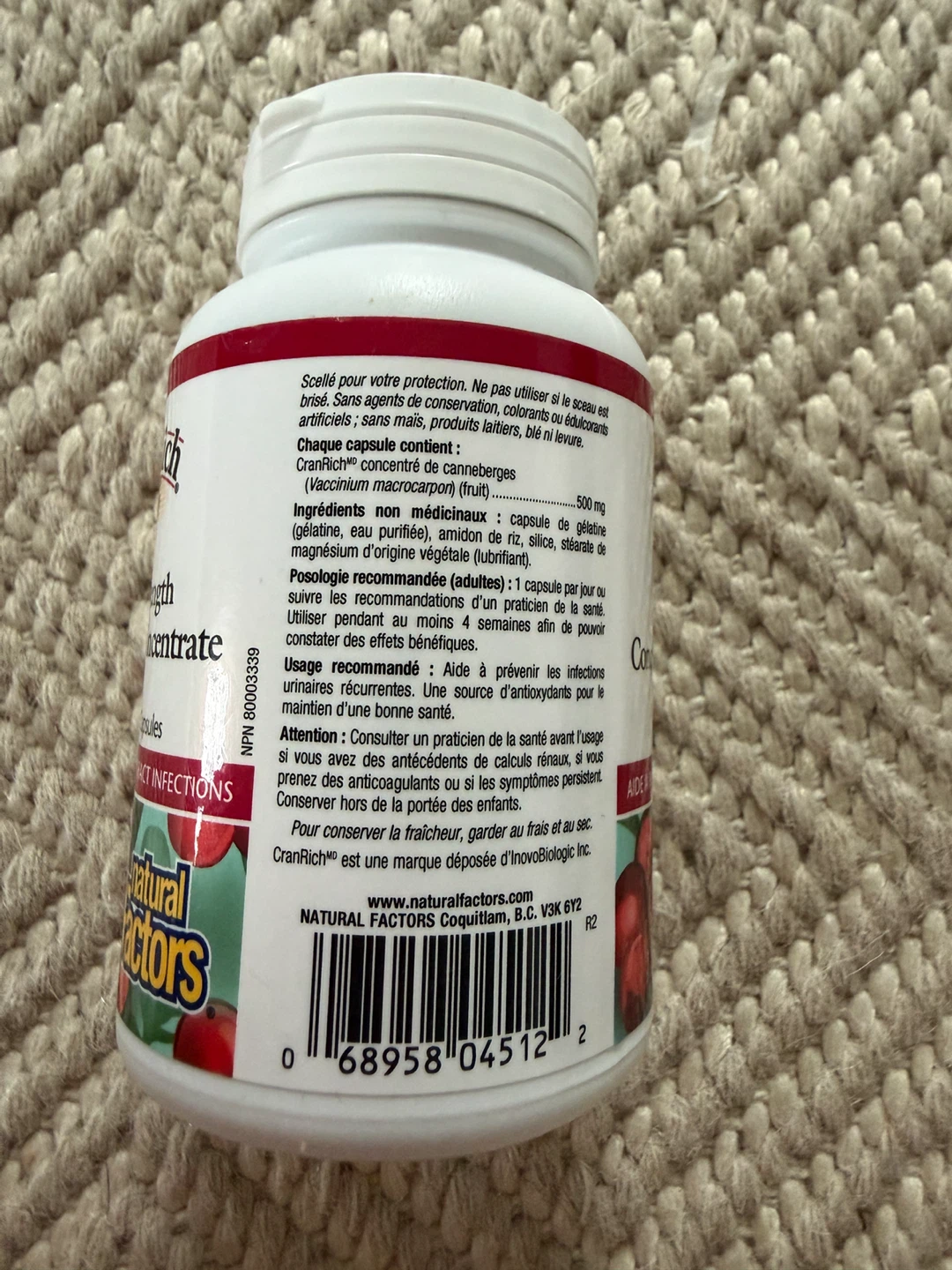 Unopened cranberry concentrate capsules - photo 3