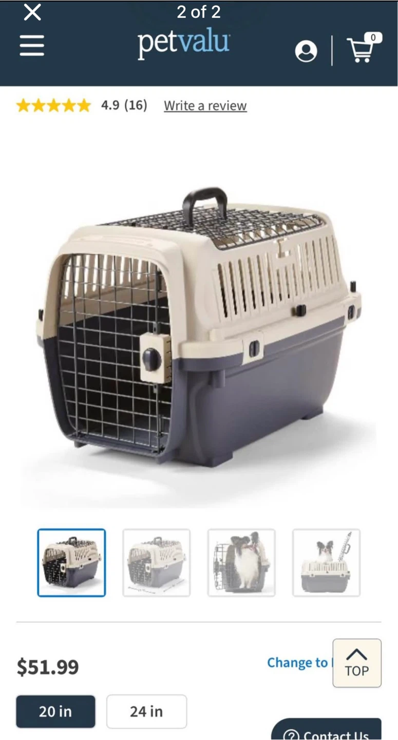 Pet Carrier Crate for Small Dogs or Cats