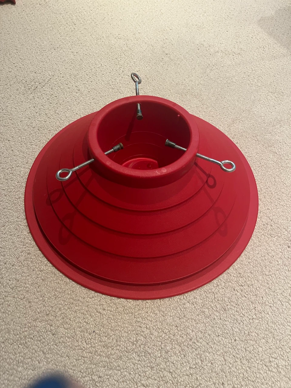 Large Plastic Christmas Tree Stand – 18” Red Base Lo