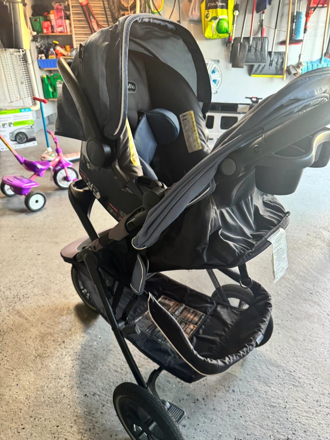 Evenflo Folio 3 Stroll and Jog Travel System - Skyline Blue - photo 3