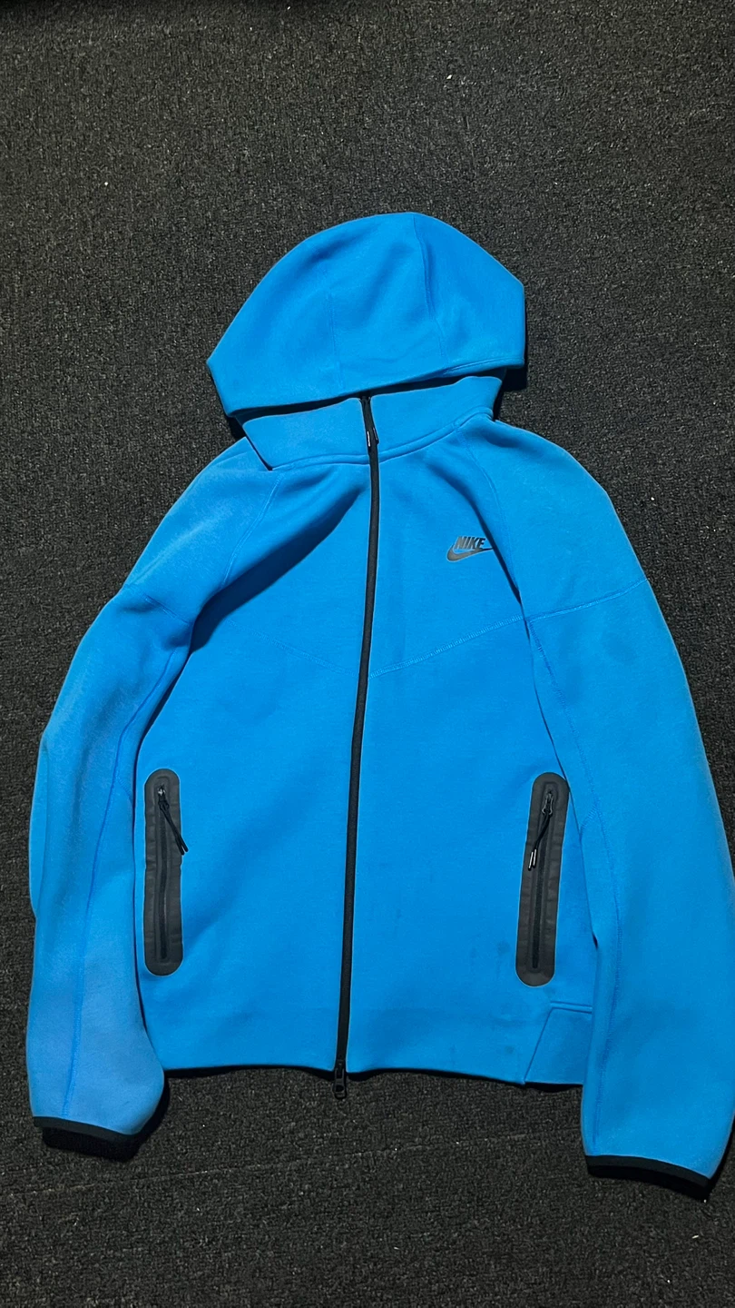 Nike Tech Fleece Full-Zip Hoodie Blue