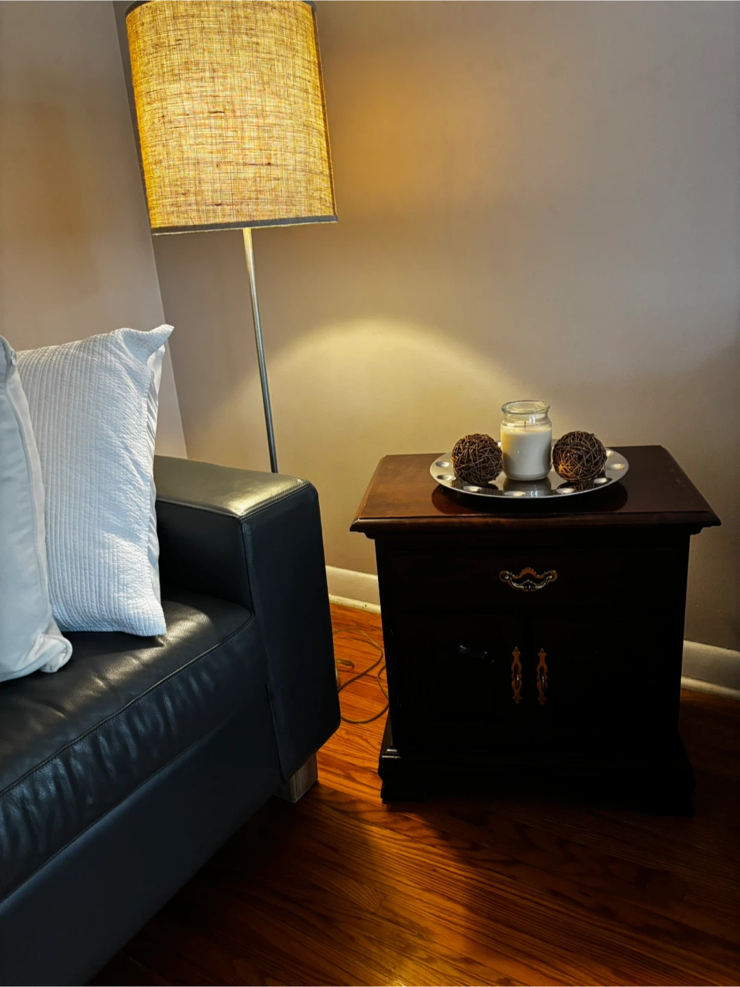Solid Wood End Tables x2