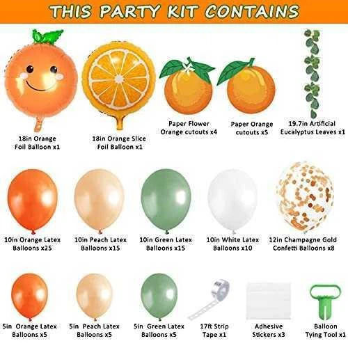 Orange and Citrus Themed Balloon Garland Kit - photo 3