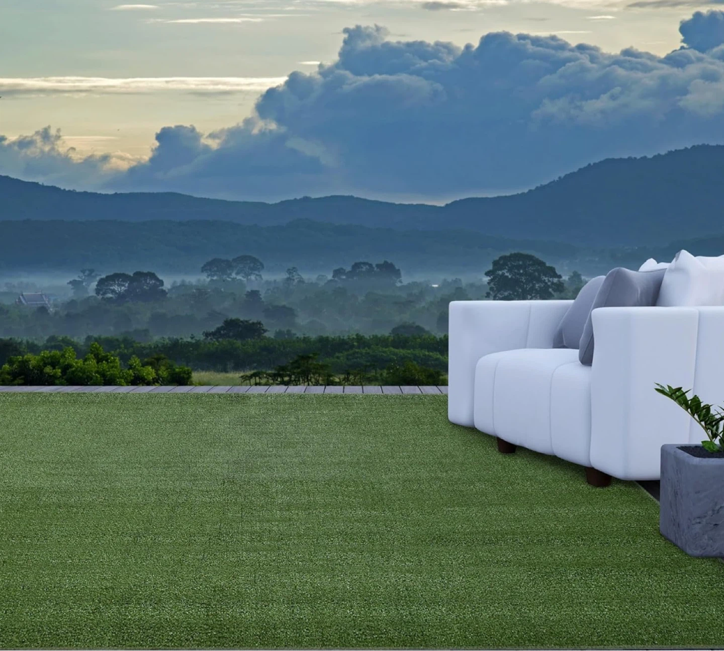 Indoor/Outdoor Synthetic Grass carpet/rug 4*10 feet - photo 2