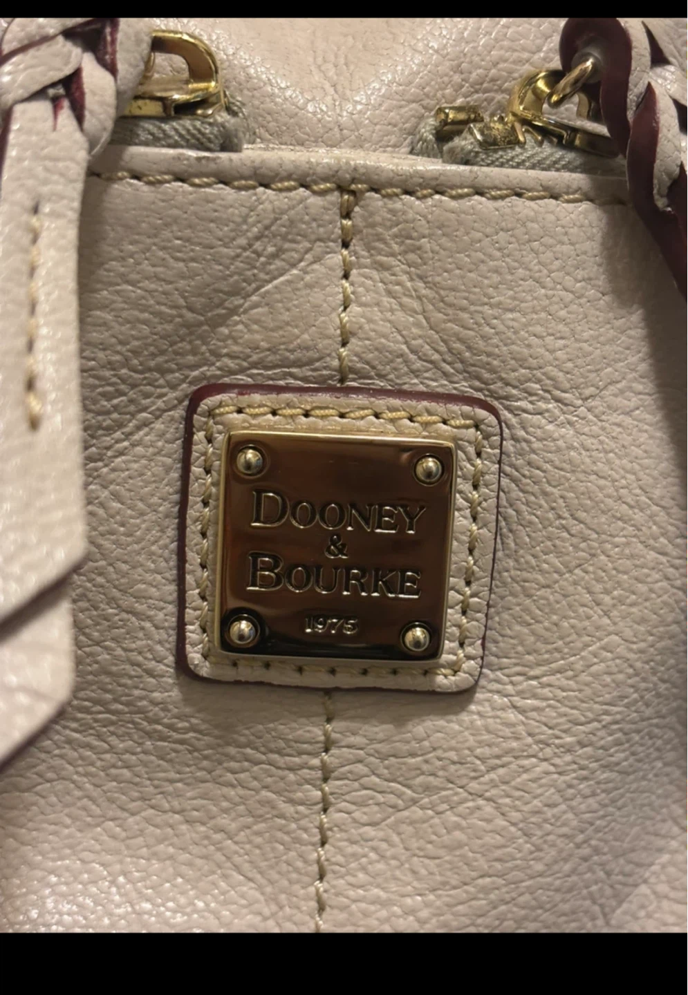 Dooney & Bourke  White Pebbled Leather bag - photo 2