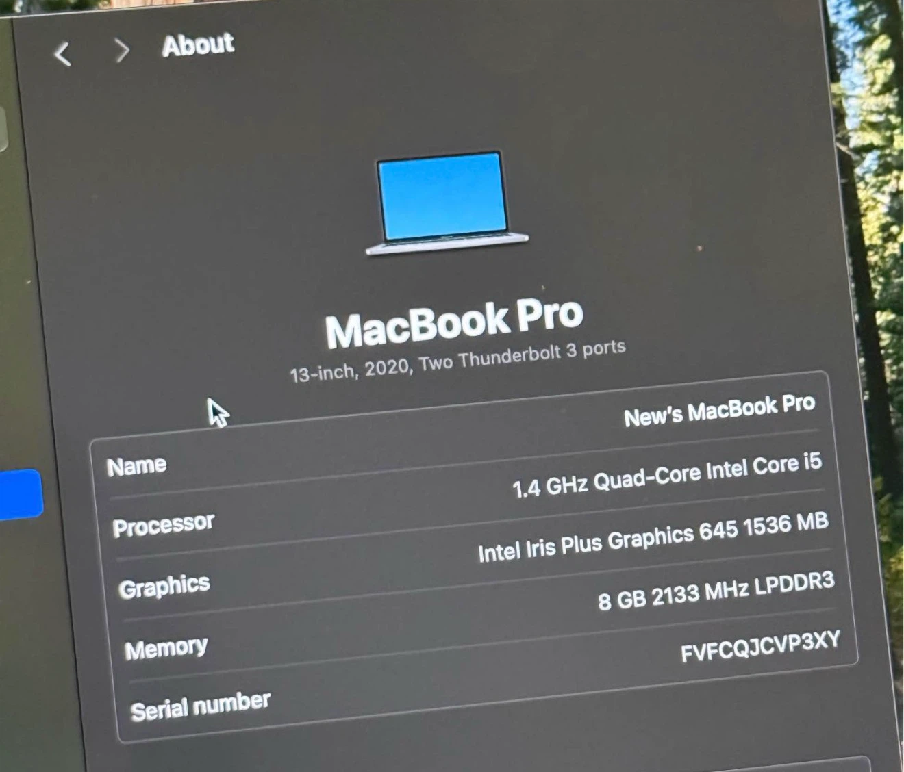 Apple MacBook Pro  13-inch 2020 8GB - photo 3