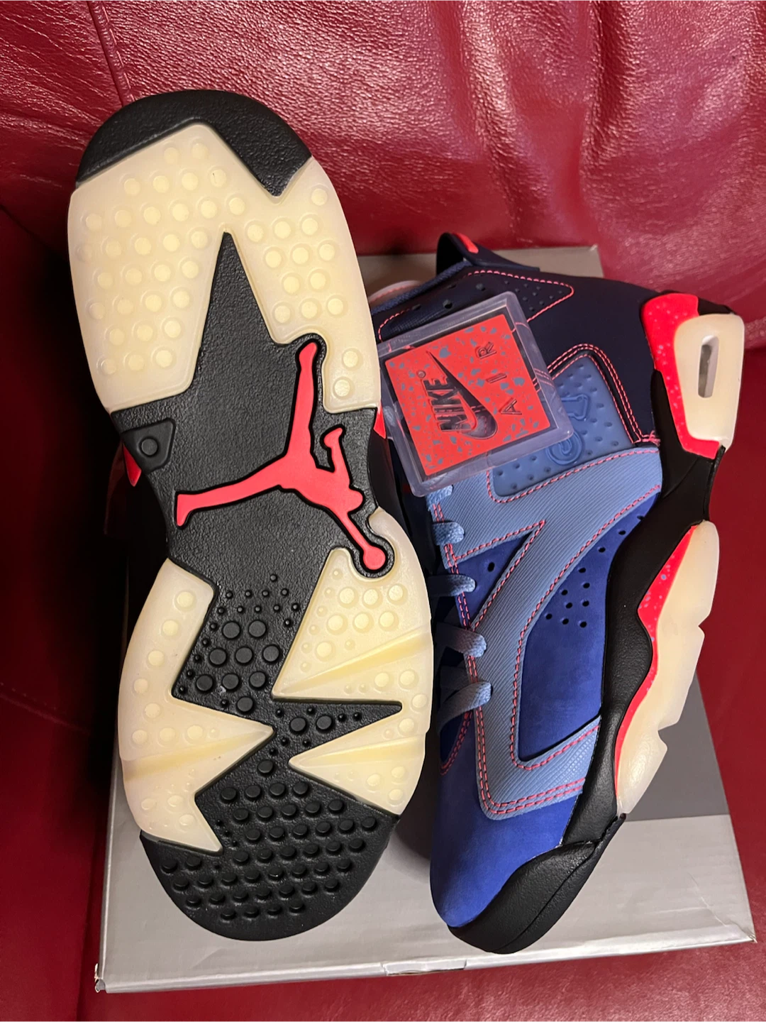 Jordan 6 Midnight Navy Blueberry Awake NY Size 8.5 Brand New - photo 4