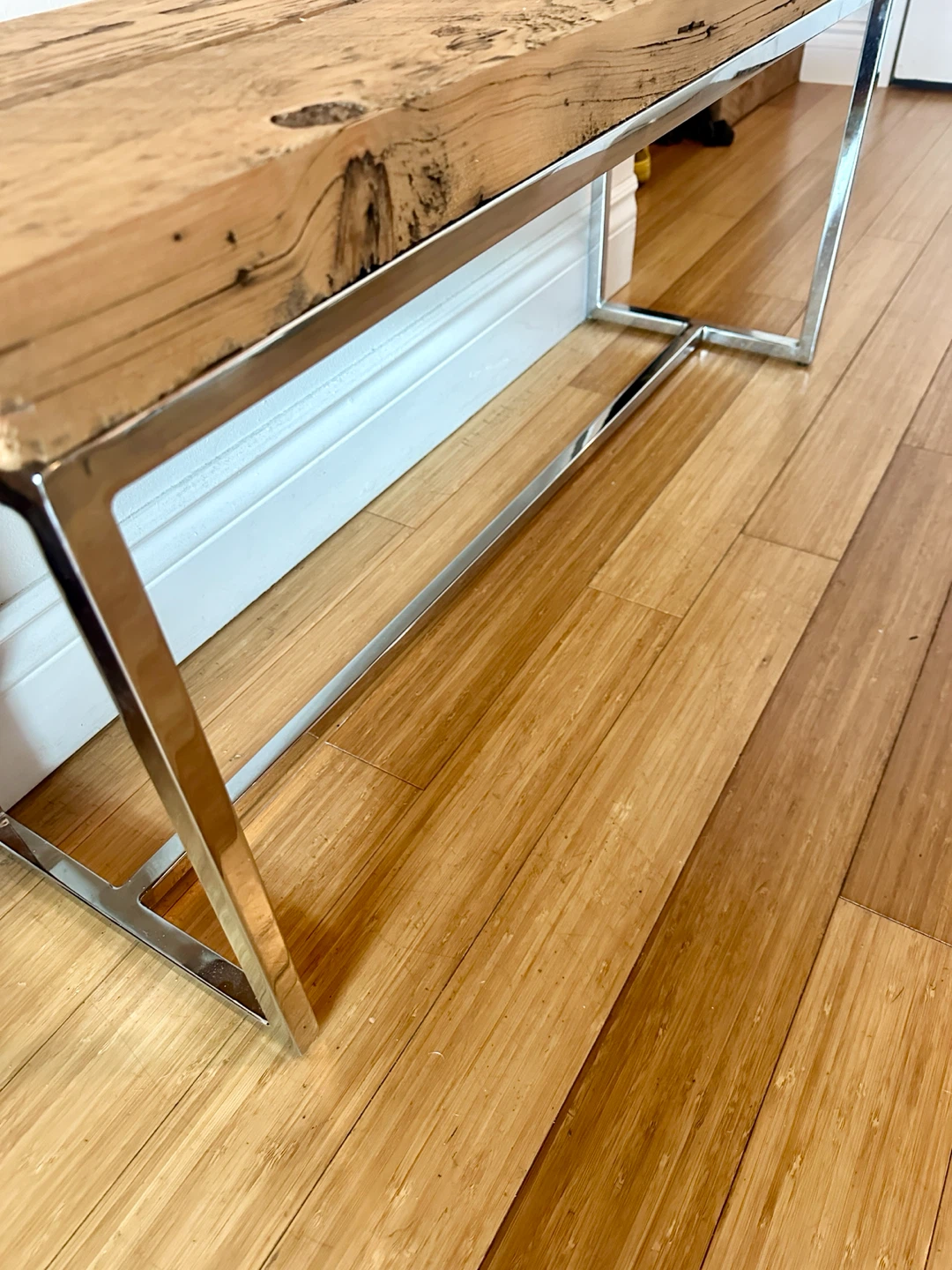 AUTHENTIC VINTAGE RECLAIMED WOOD BENCH SEAT / COFFEE TABLE - photo 3