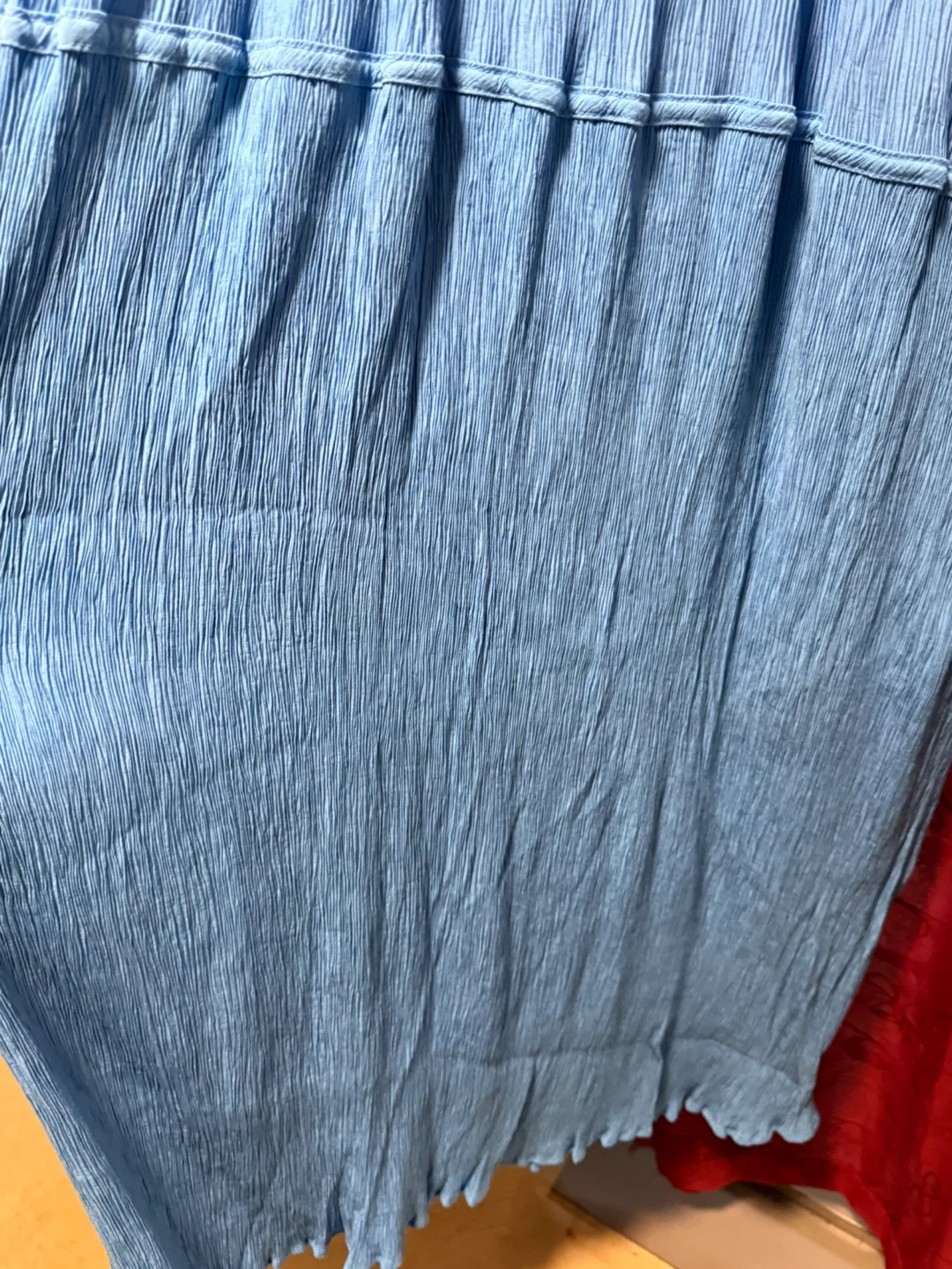 Blu Pepper Blue Tiered Maxi Dress L - photo 4