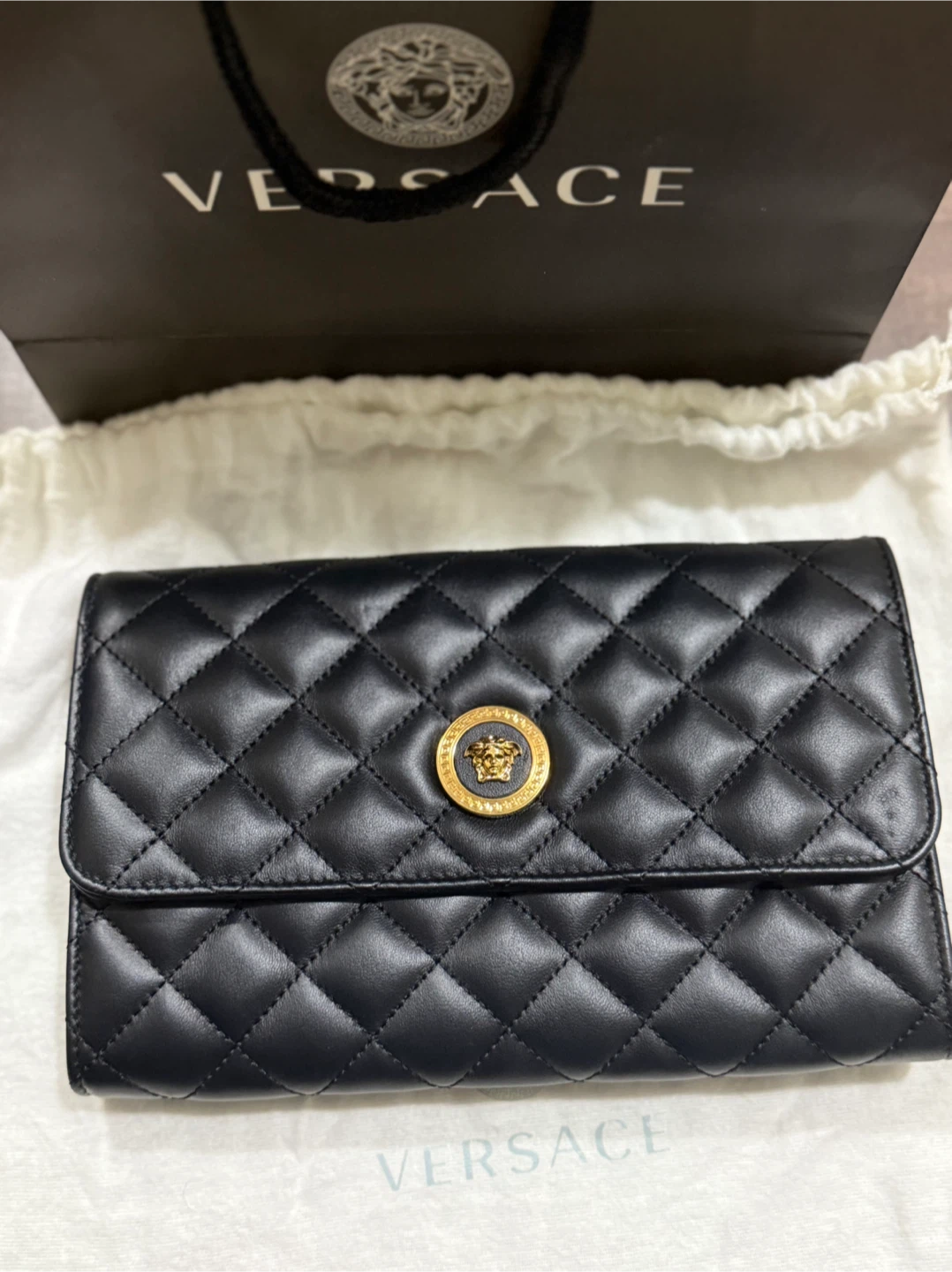 Versace Quilted Chain Cross Body Bag - photo 5