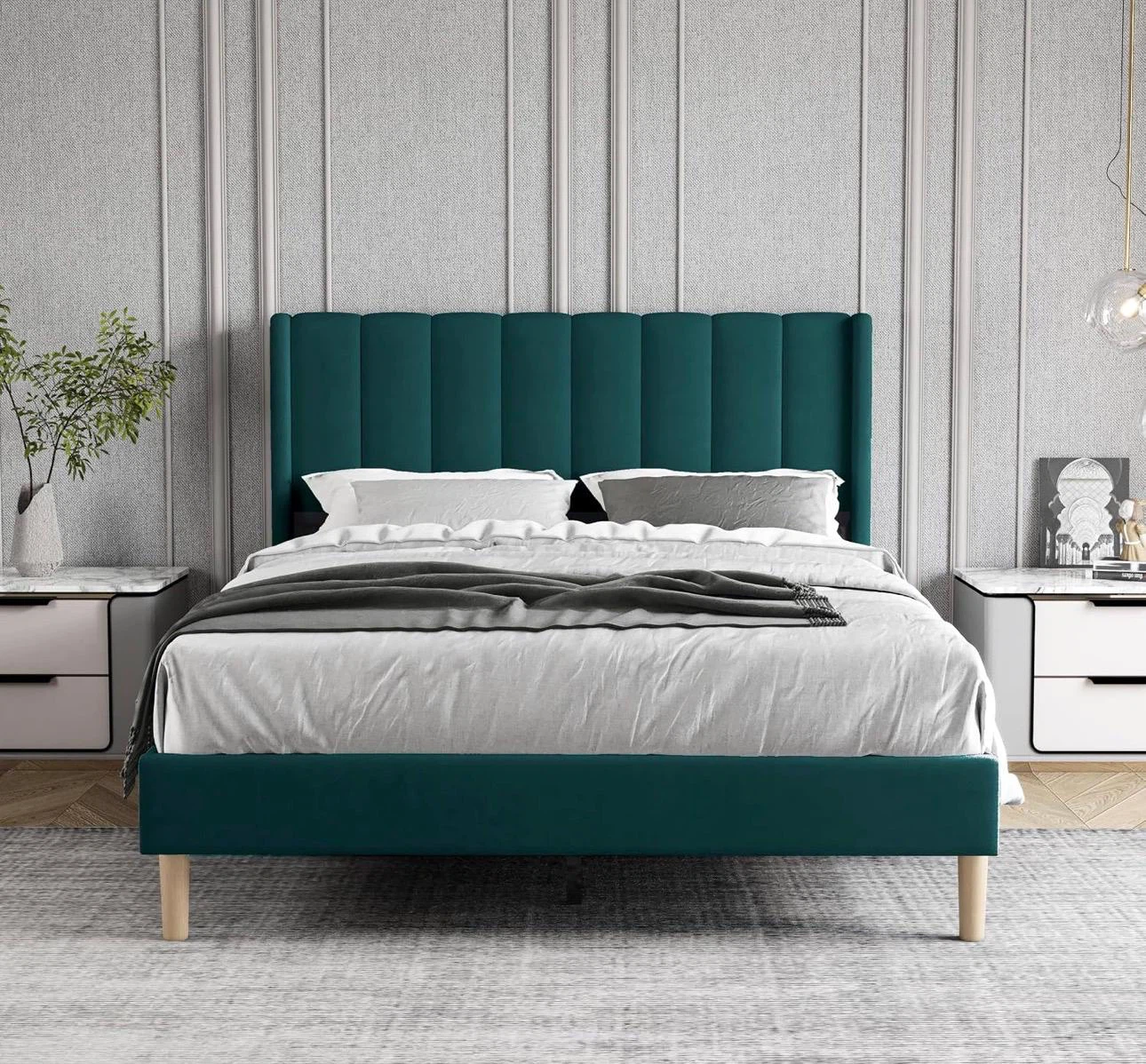 Upholstered Platform Bed - photo 5