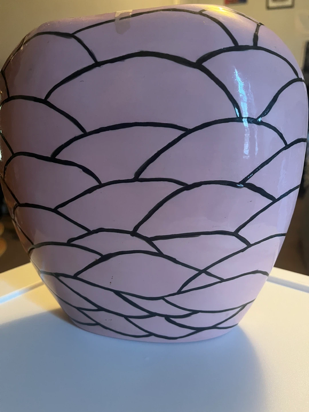 Pink Floral Ceramic Vase