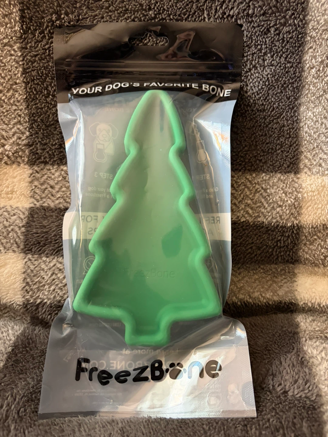 Freezbone Refillable Dog Chew Toy - Green Tree Shape