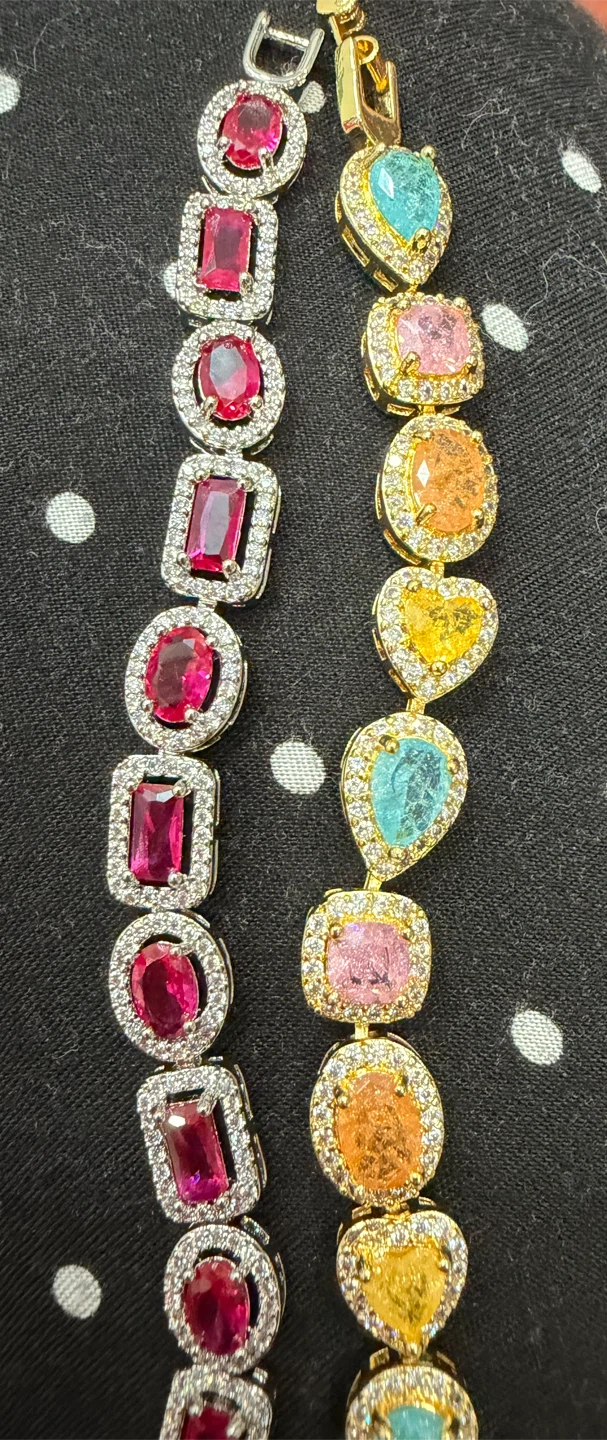 Colorful Gemstone & Ruby Tennis Bracelets - photo 3