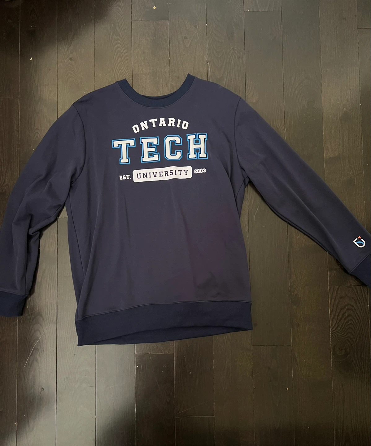Ontario Tech University Crewneck Sweatshirt - Navy Blue - Size M