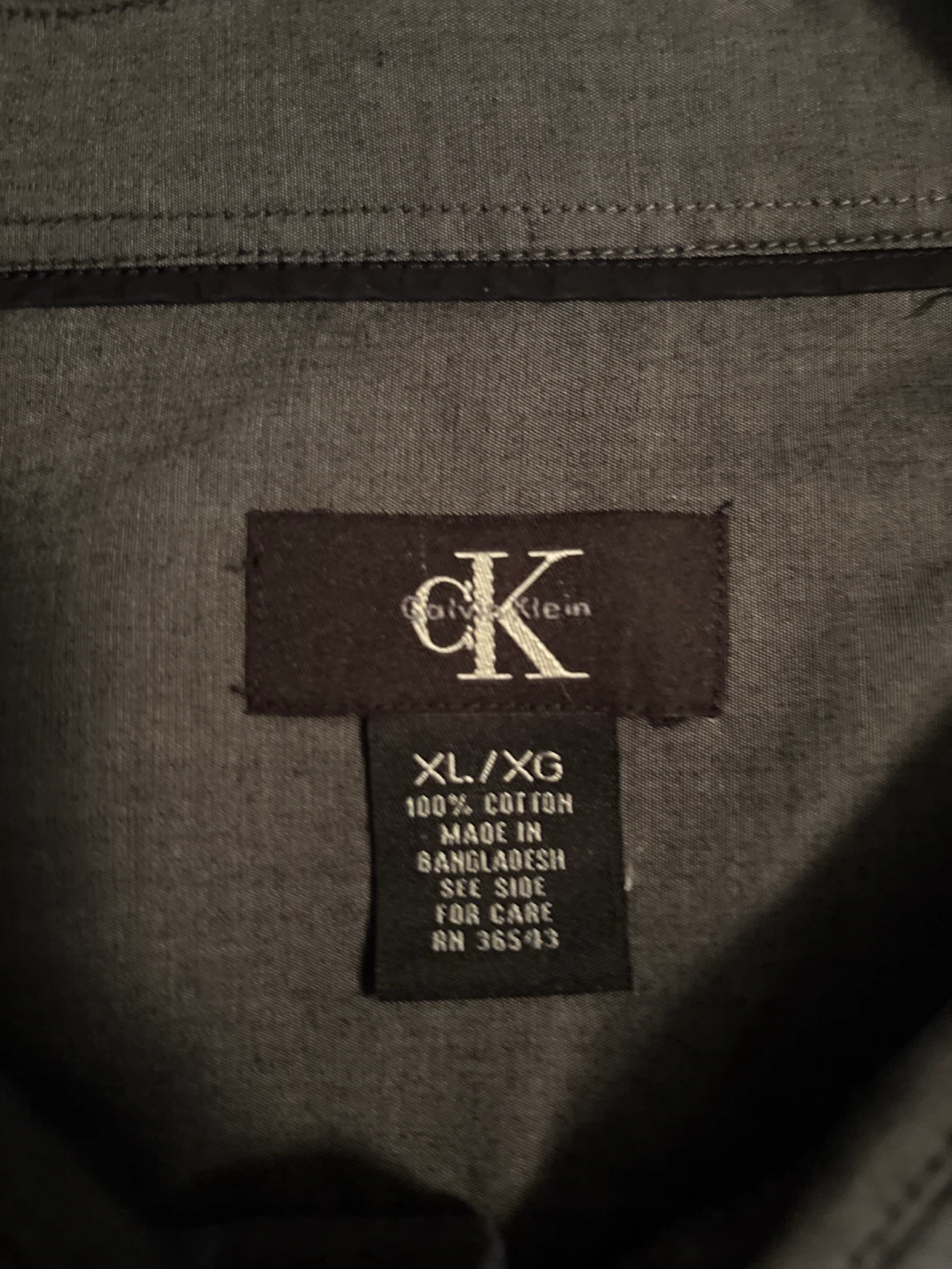 Calvin Klein Grey Button-Down Shirt - photo 2