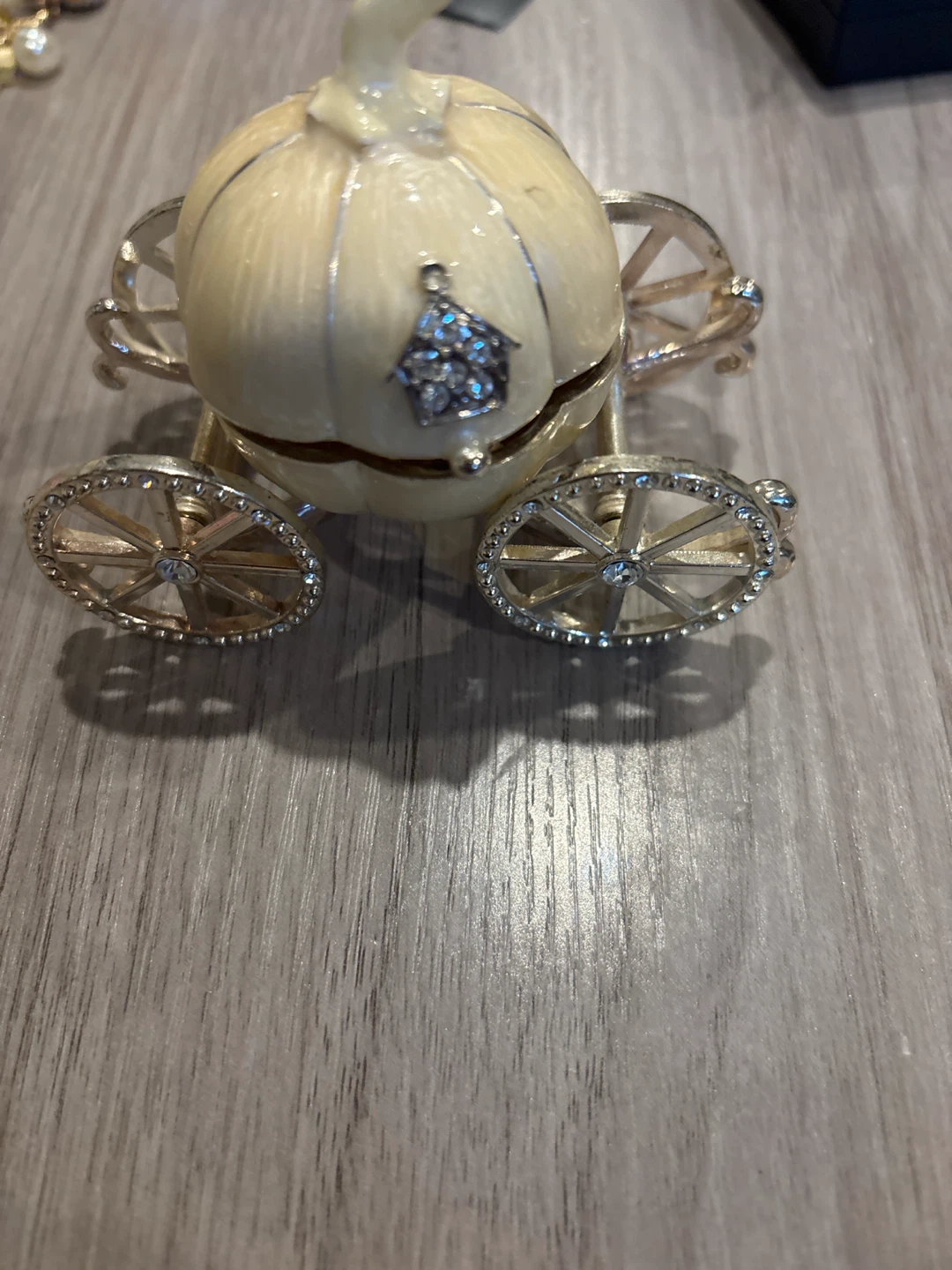 Cinderella Pumpkin Carriage Trinket Box