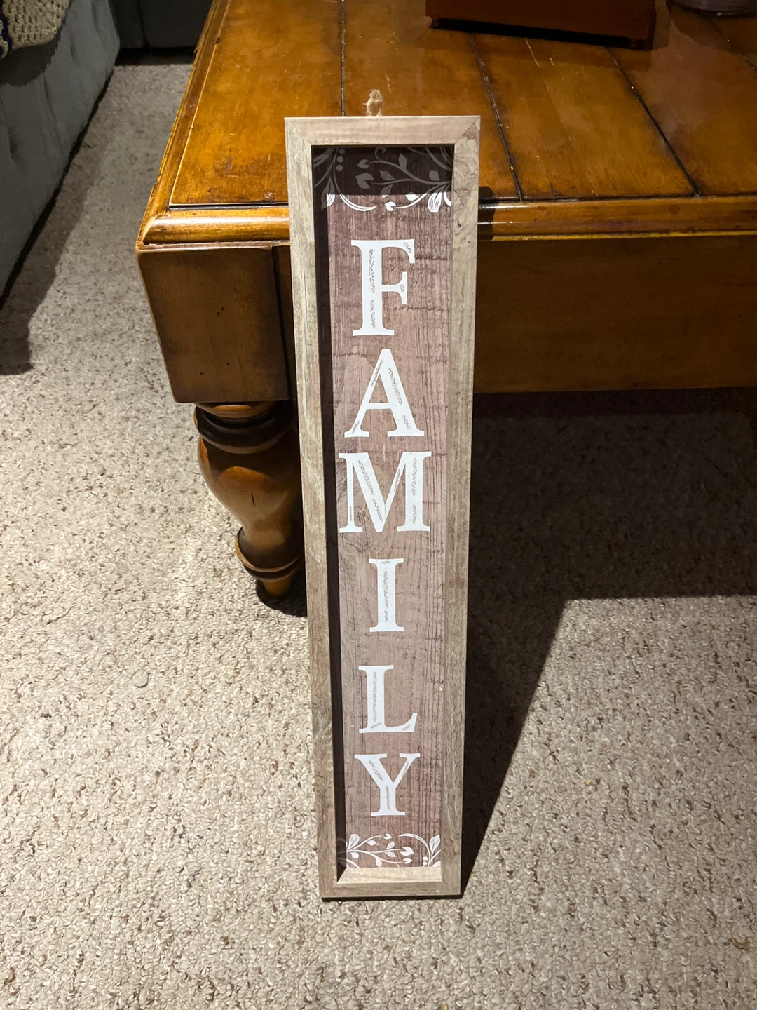 Rustic Wood Family Wall Sign - photo 2