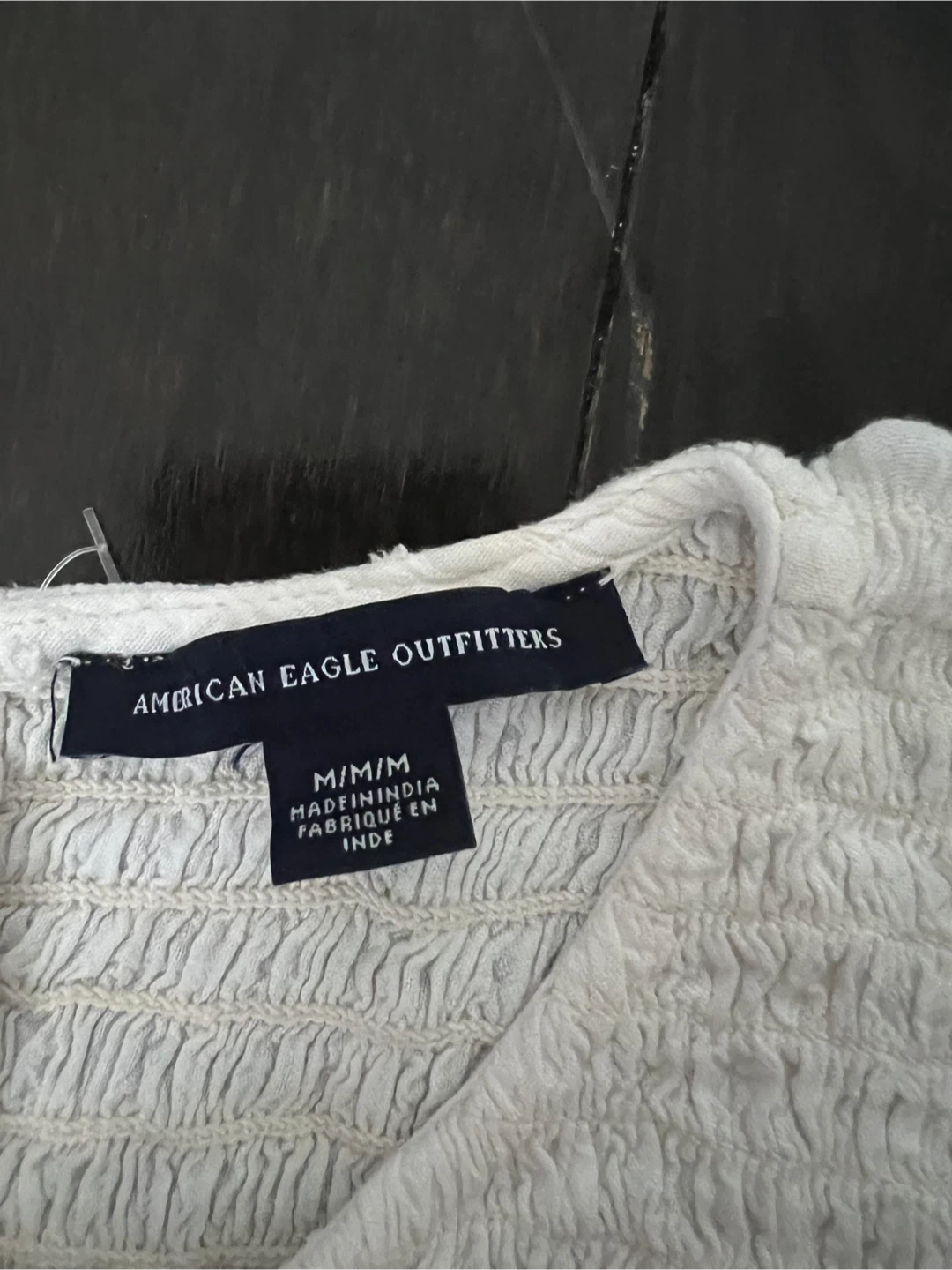 American Eagle Outfitters White Peplum Blouse - photo 3