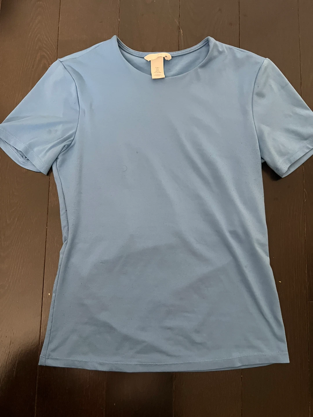 H&M Blue satin T-Shirt