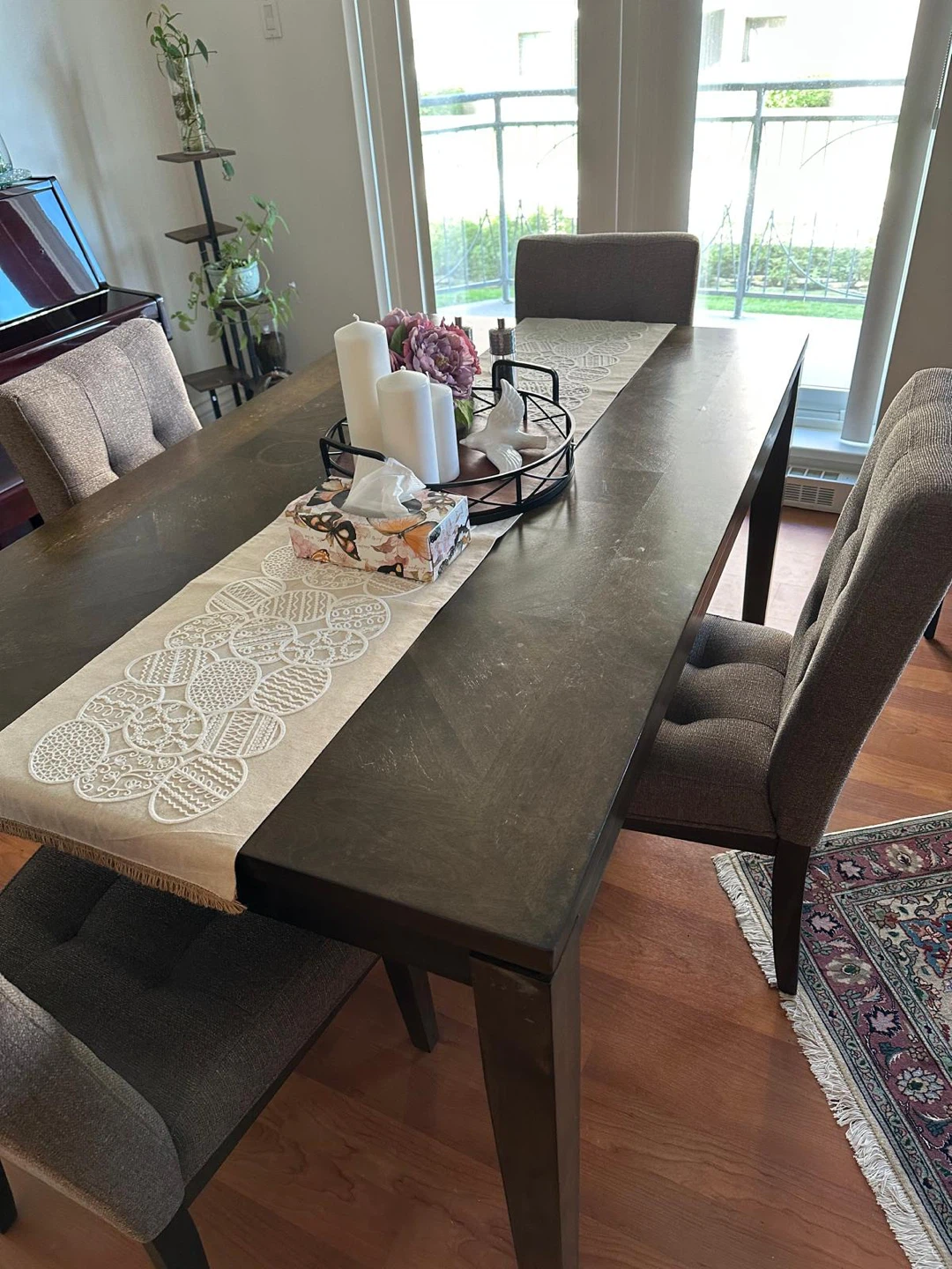 Set of 4 Upholstered Dining Chairs
