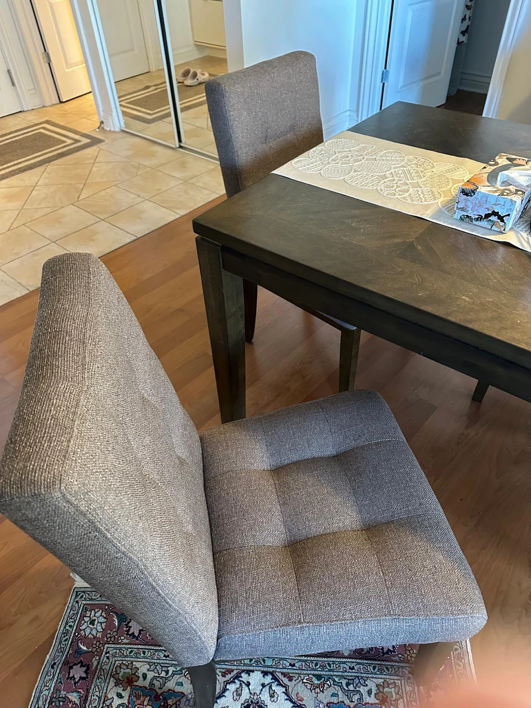 Set of 4 Upholstered Dining Chairs - photo 2