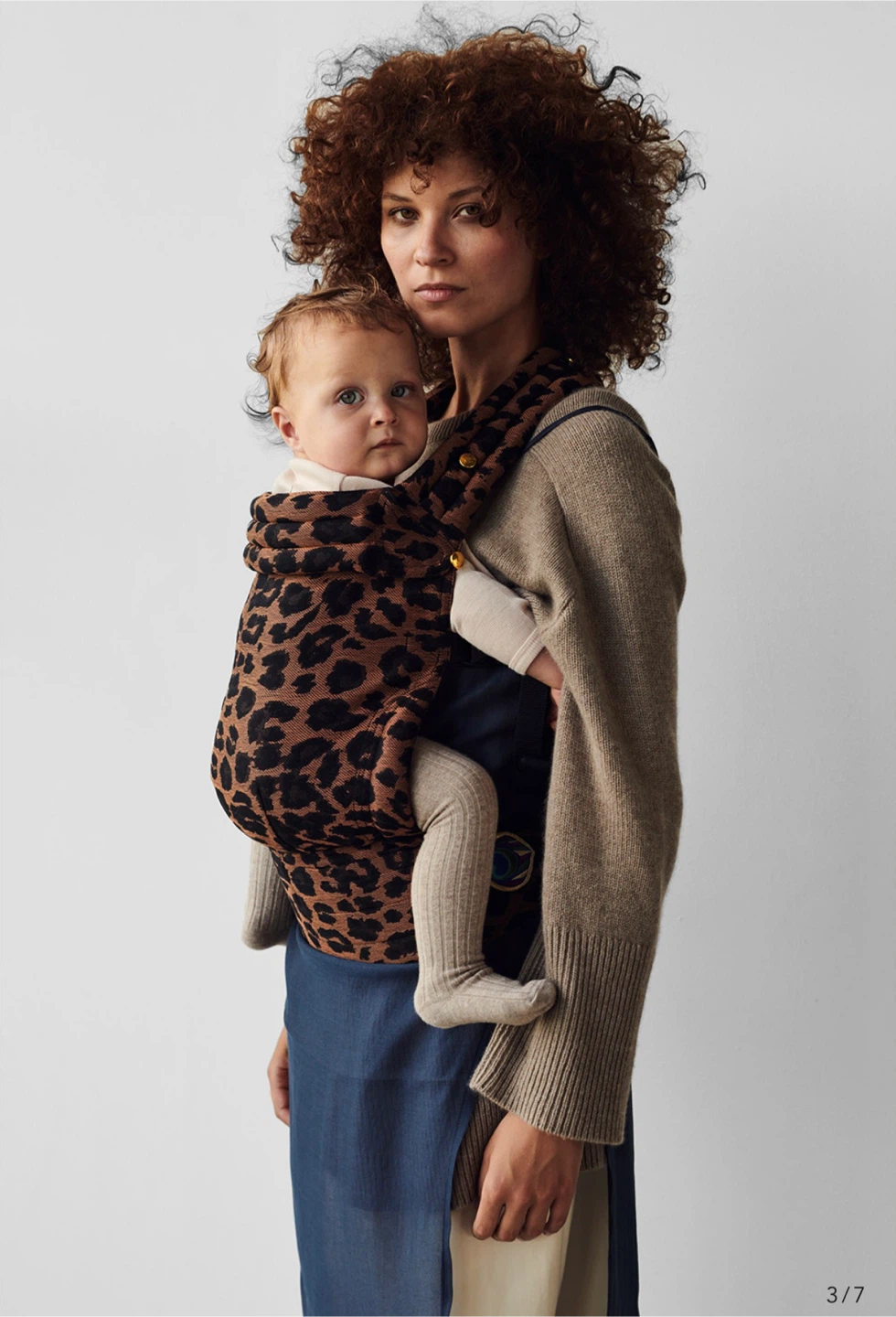 Artipoppe Brown Leopard Print Baby Carrier