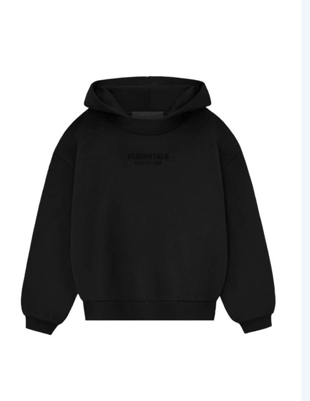 Black Essentials Hoodie