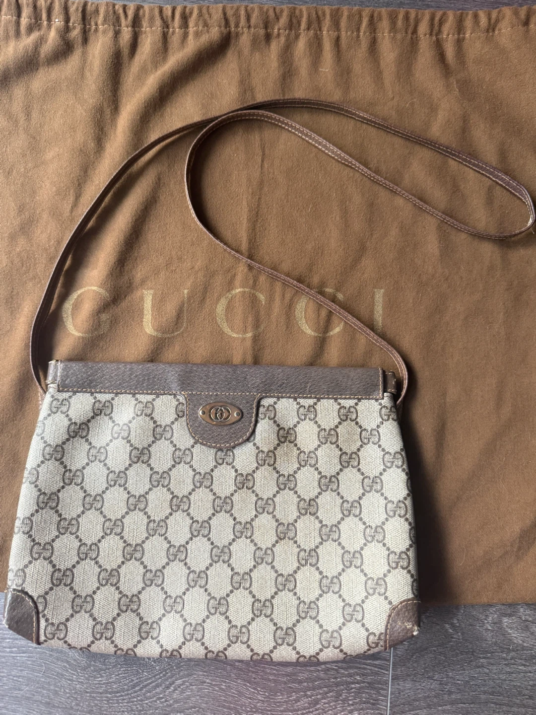 Gucci Vintage Monogram Shoulder Bag