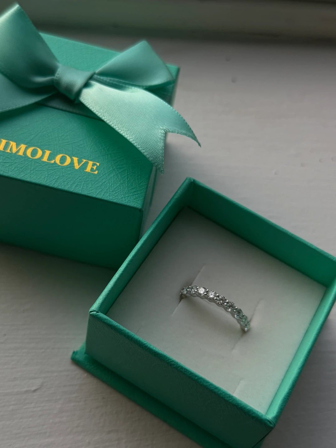 IMOLOVE Moissanite Full Eternity Ring