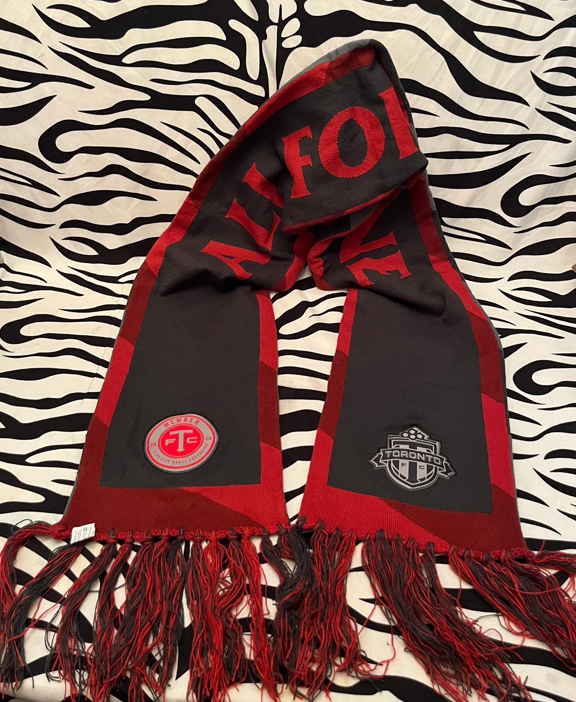 ⚽️ Toronto FC 2020 "All For One / They Will See Red" scarf ⚽️