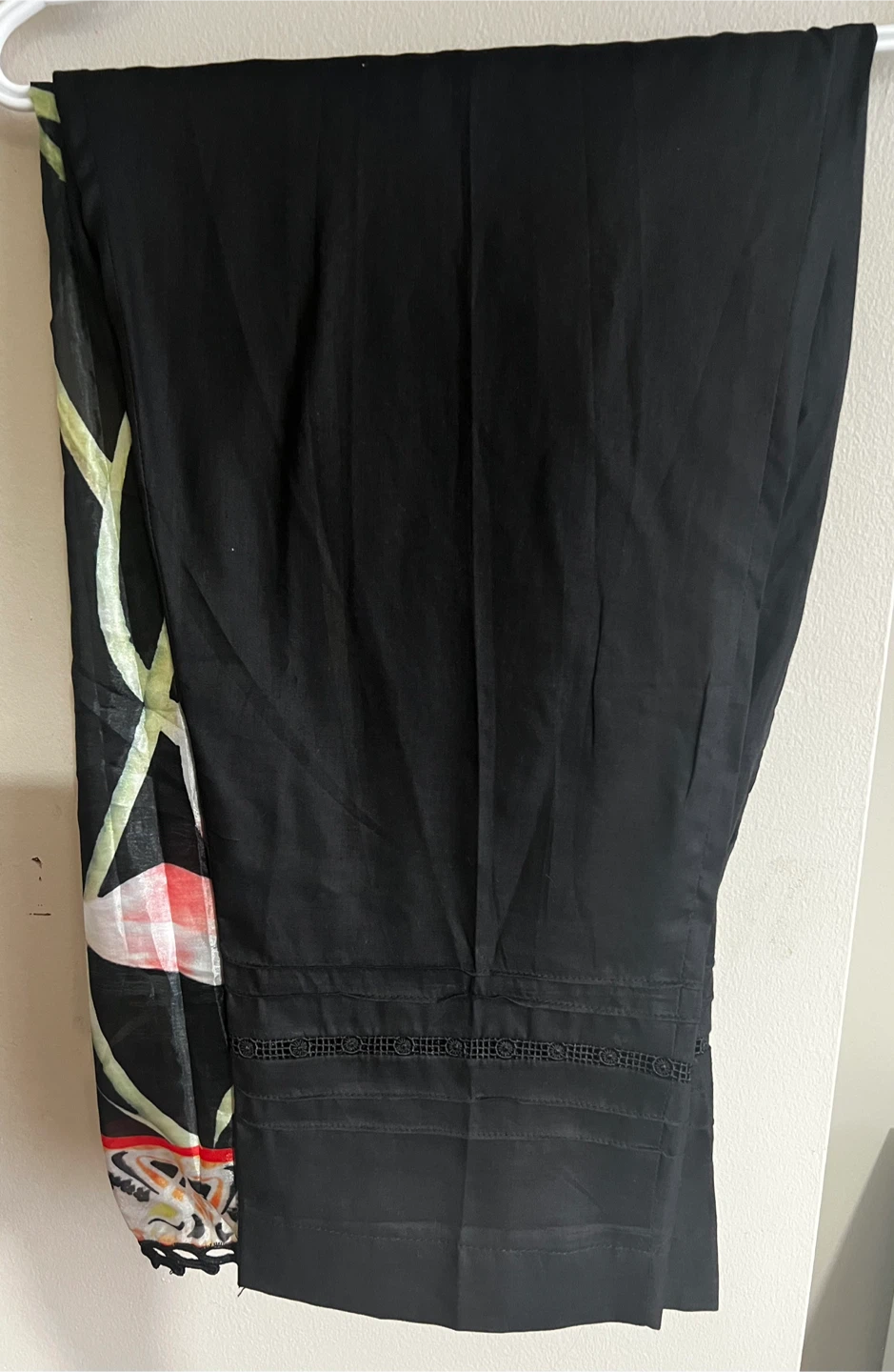 Black Embroidered 3 piece suit - photo 5