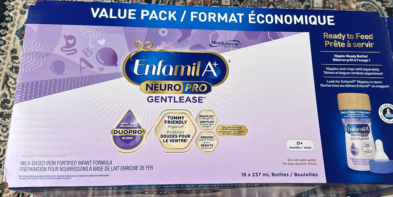 Enfamil A+ NeuroPro Gentlease Formula 18 x 237ml