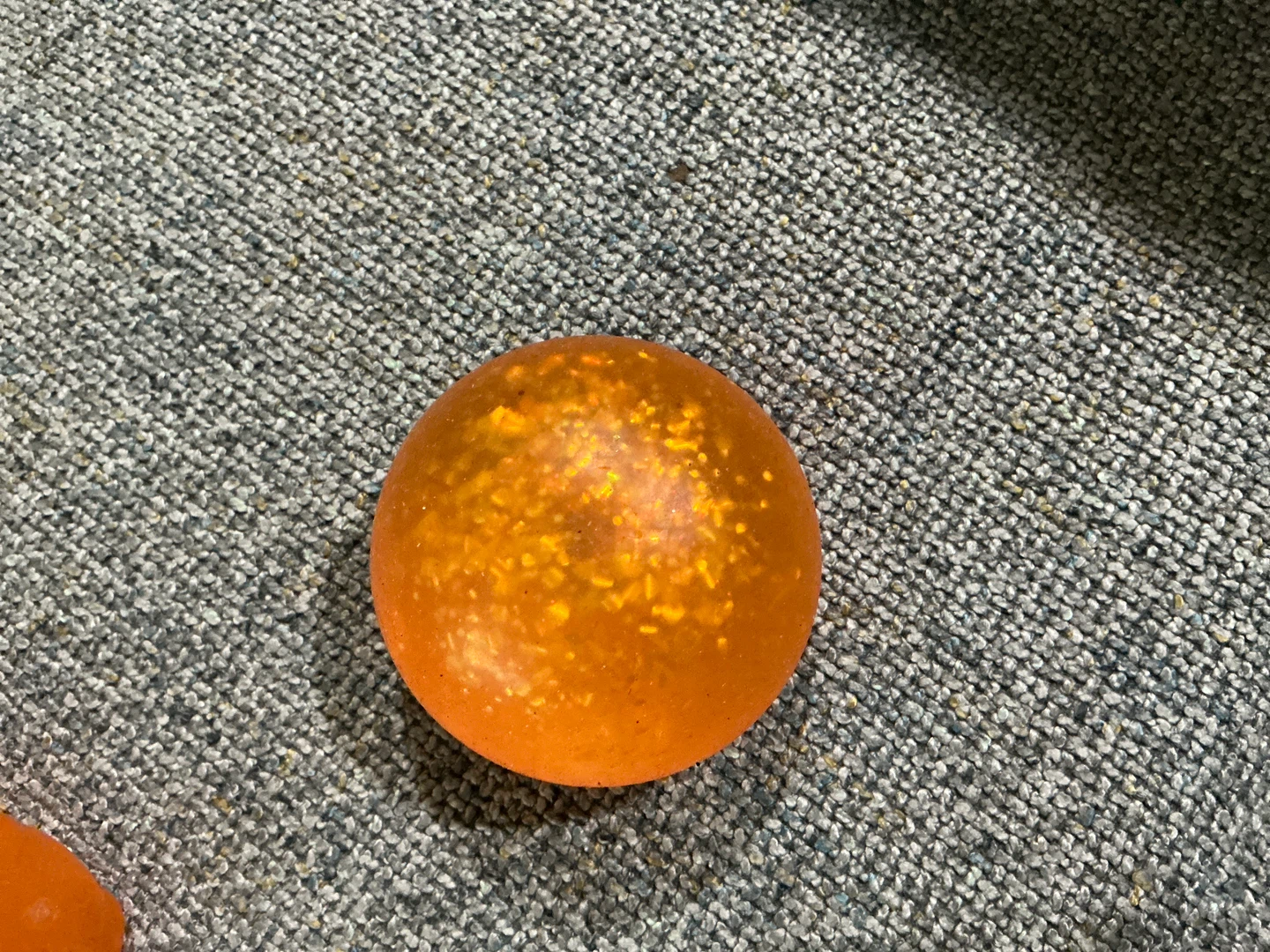 Orange Glitter squishy
