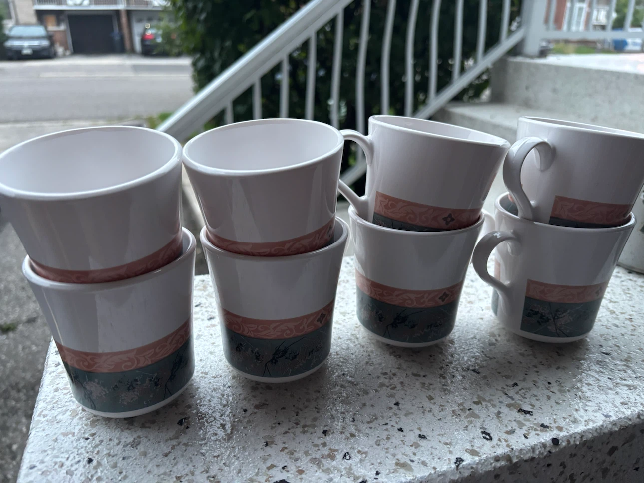 Set of 8 Corning Ware Mugs