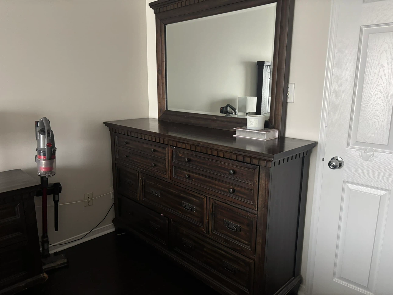 Dark Wood Bedroom Furniture Set