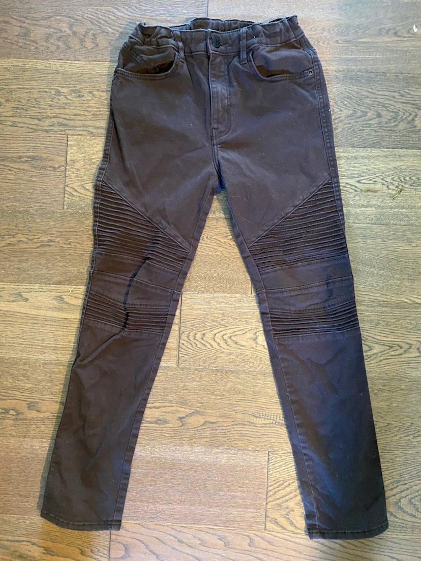EUC: H&M Boys Black Biker Moto Jeans 10-11Y