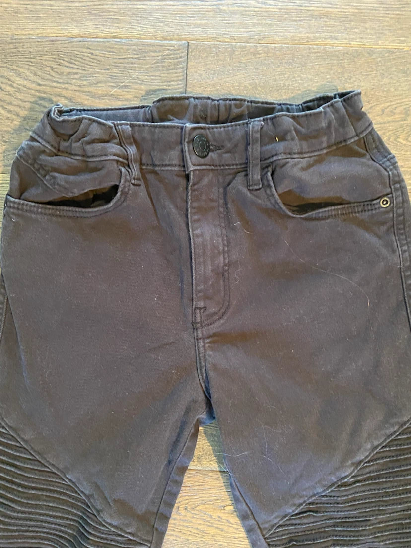 EUC: H&M Boys Black Biker Moto Jeans 10-11Y - photo 3