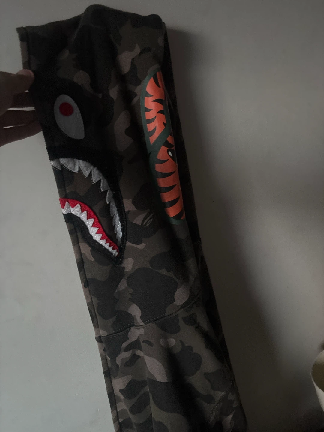 designer camo bape hoodie