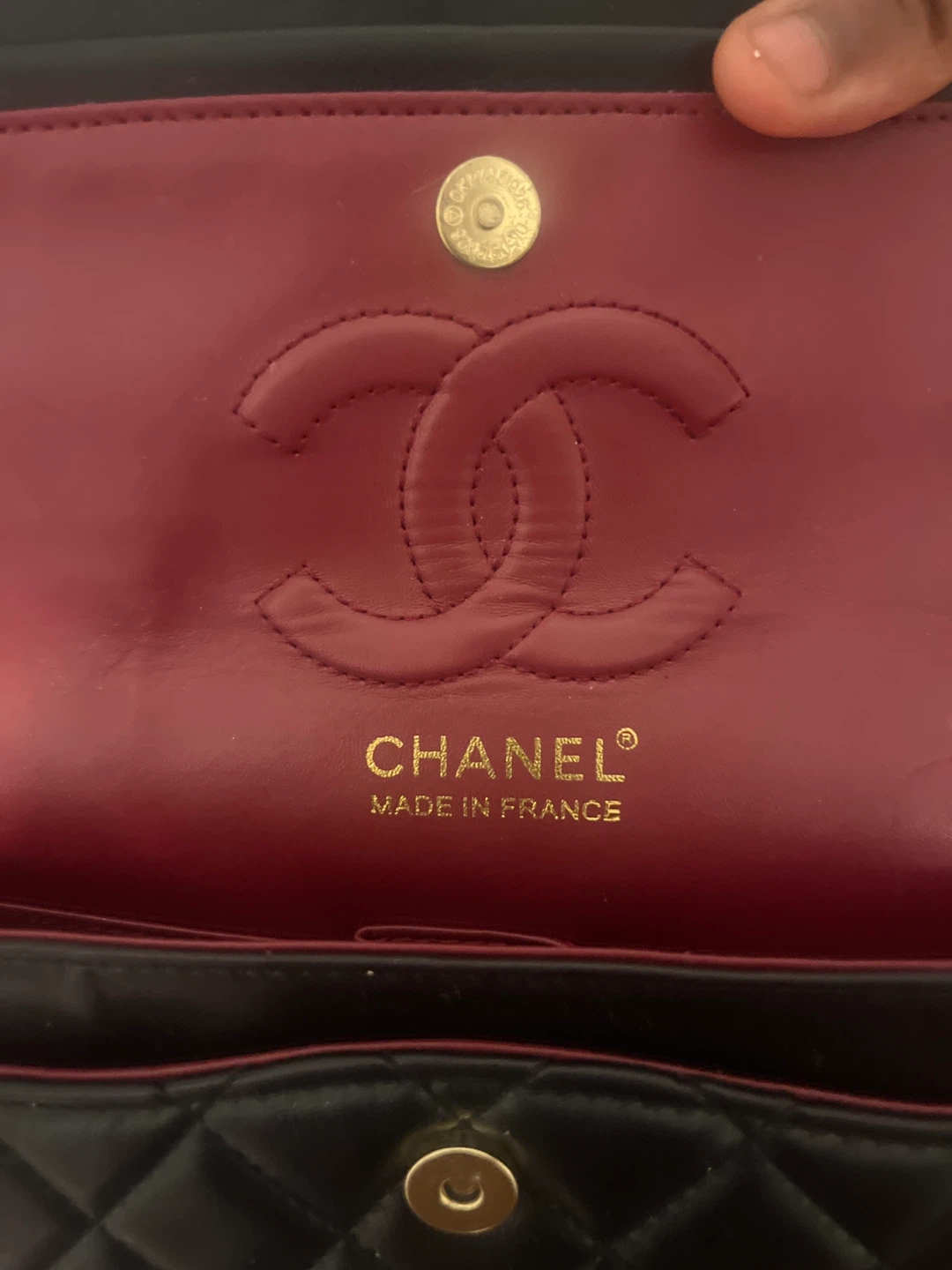 Chanel Quilted Flap Bag with Gold Chain - photo 2