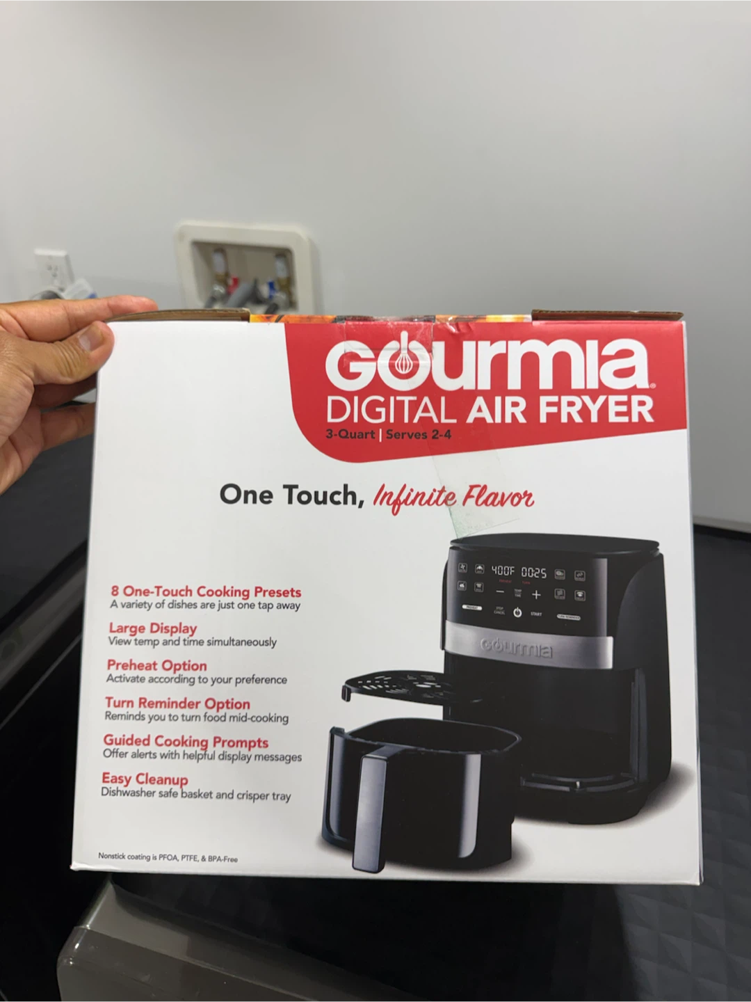 Gourmia 3-Quart Digital Air Fryer