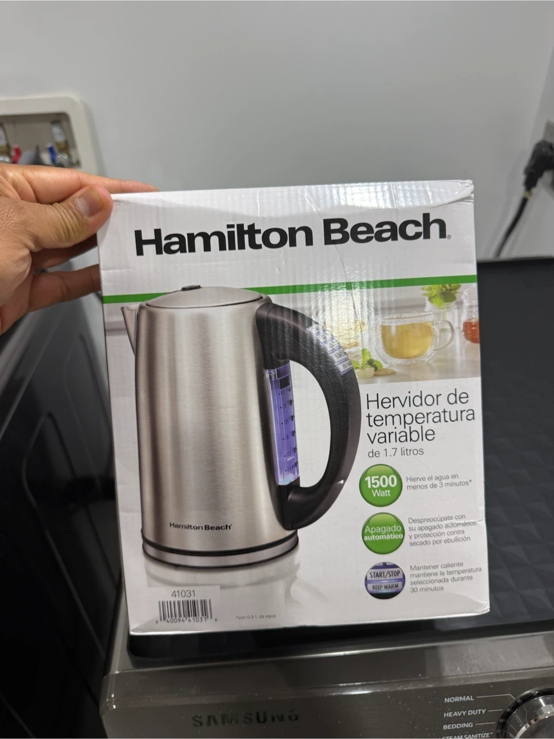 Hamilton Beach 1.7L Variable Temp Kettle - photo 2