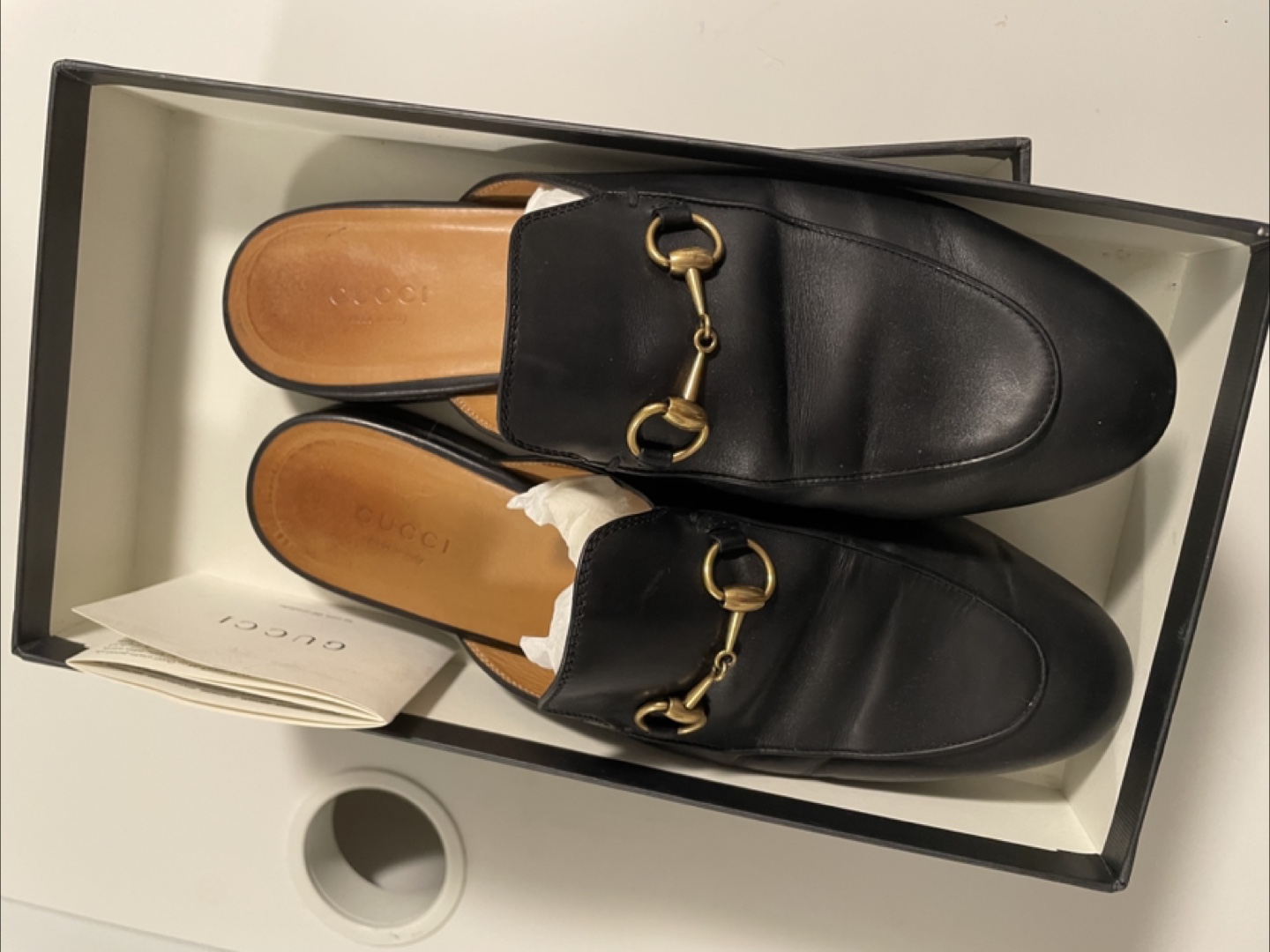 Gucci Horsebit Loafer Mules Black Size 39