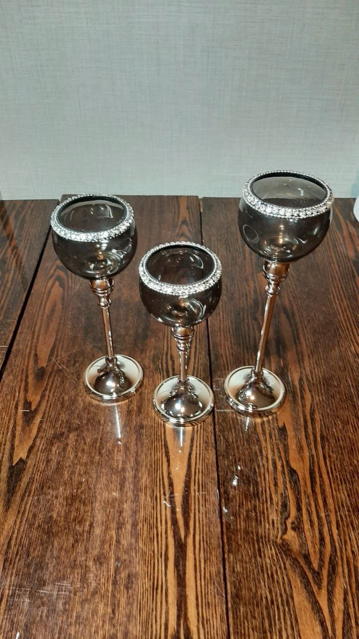 Set of 3 Decorative Candle Holders - photo 2