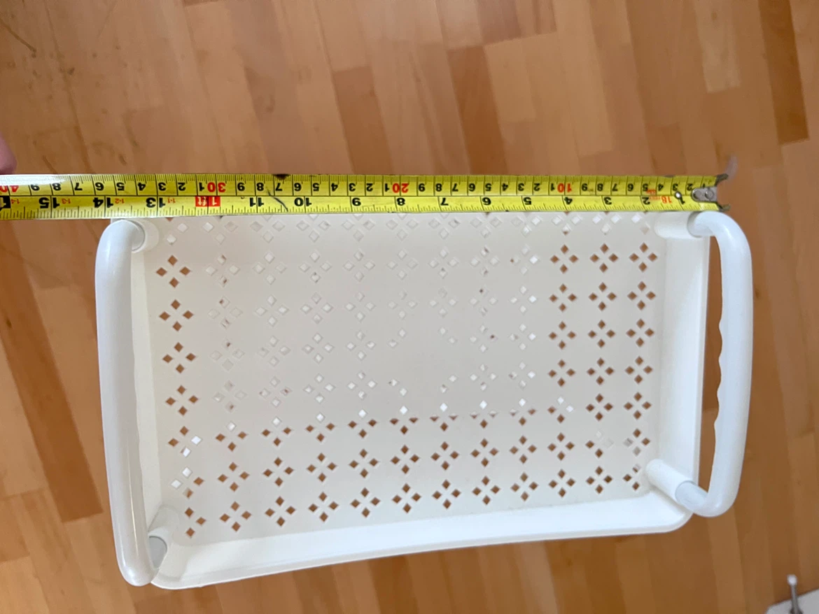 White 3-Tier Rolling Storage Cart - photo 3