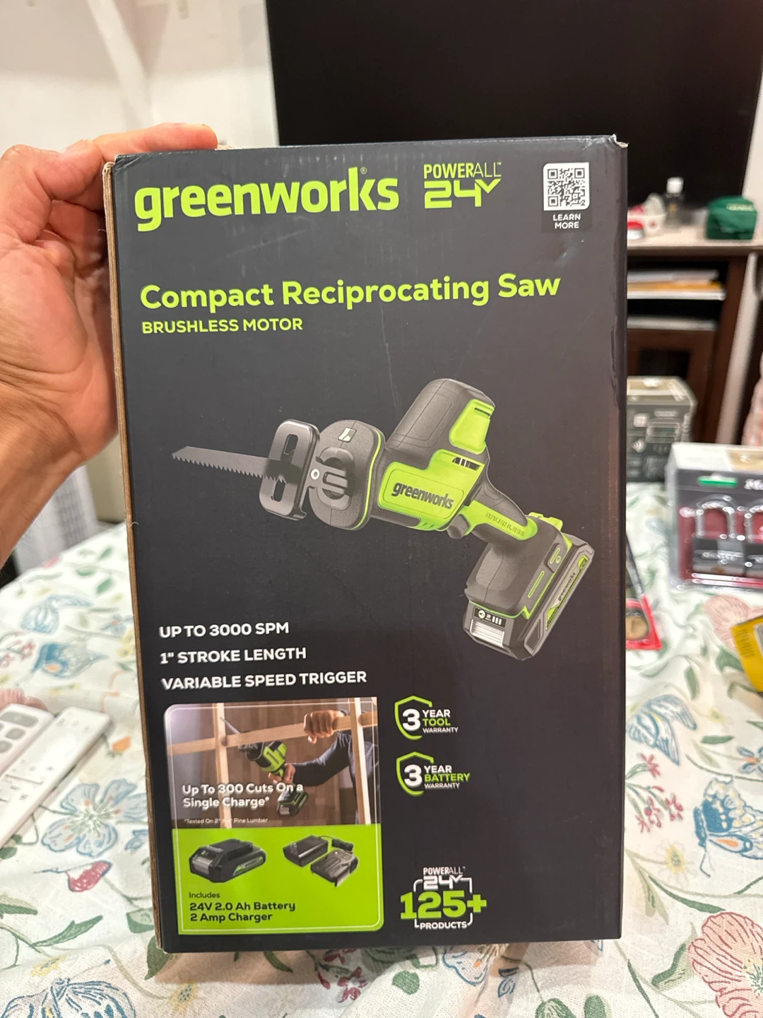 Greenworks 24V Compact Reciprocating Saw - photo 2