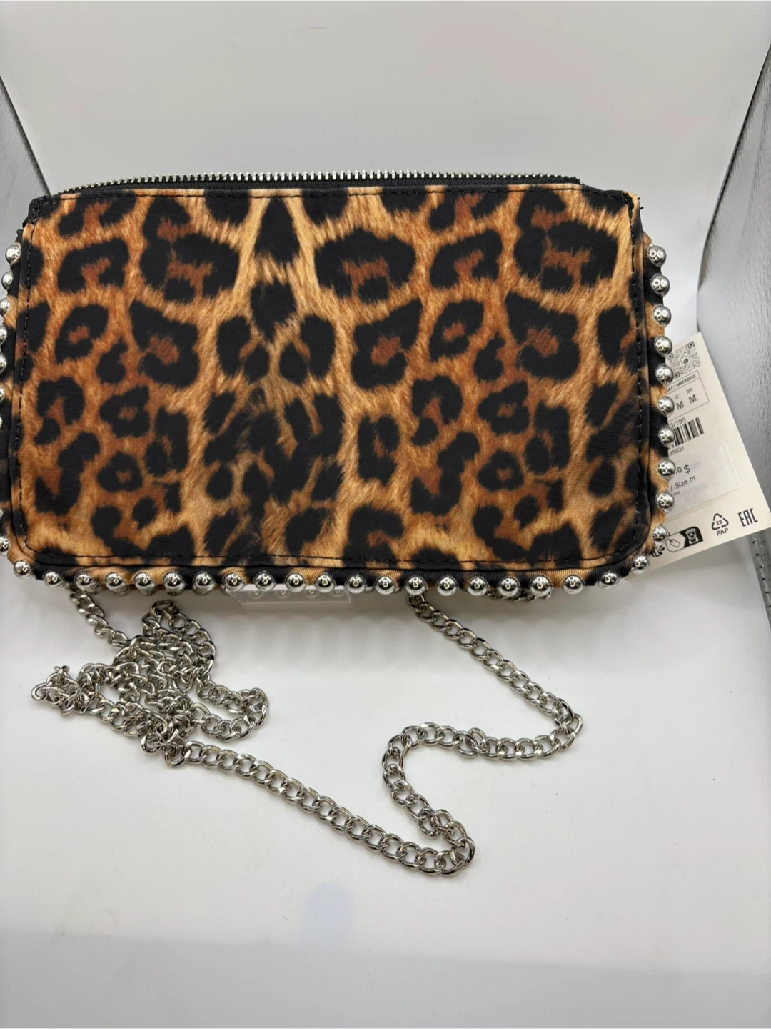 NEW with TAG! Zara Leopard Print Chain Crossbody Bag